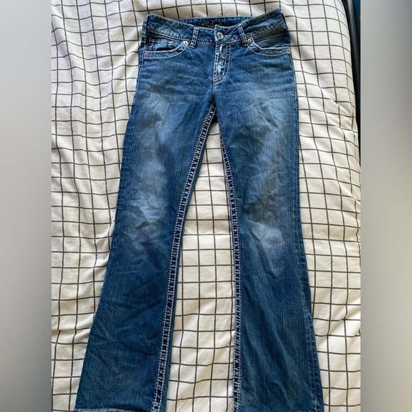 Low rise boot-cut skinny jeans - Picture 3 of 5